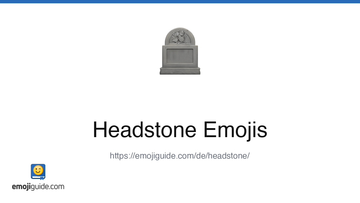 Grabstein Emoji 🪦 — Bedeutung, Kopieren & Einfügen | Emojiguide