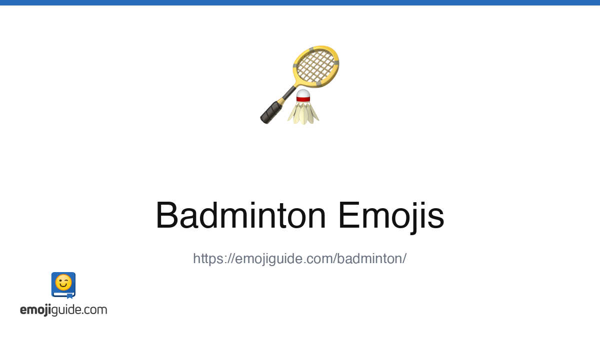 Emoticon Racket Badminton Emoji 🏸 — Meaning, Copy & Paste | Emojiguide