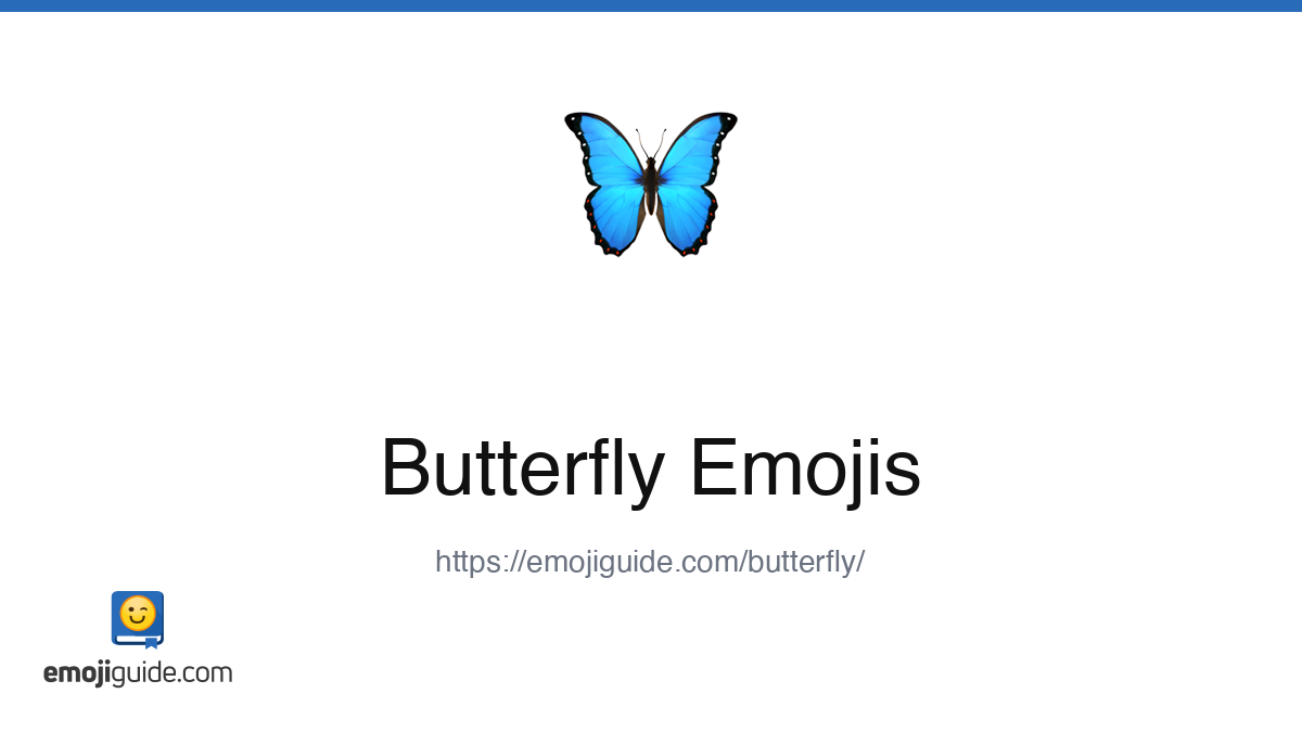 Butterfly Emoji 🦋 — Meaning, Copy & Paste | Emojiguide