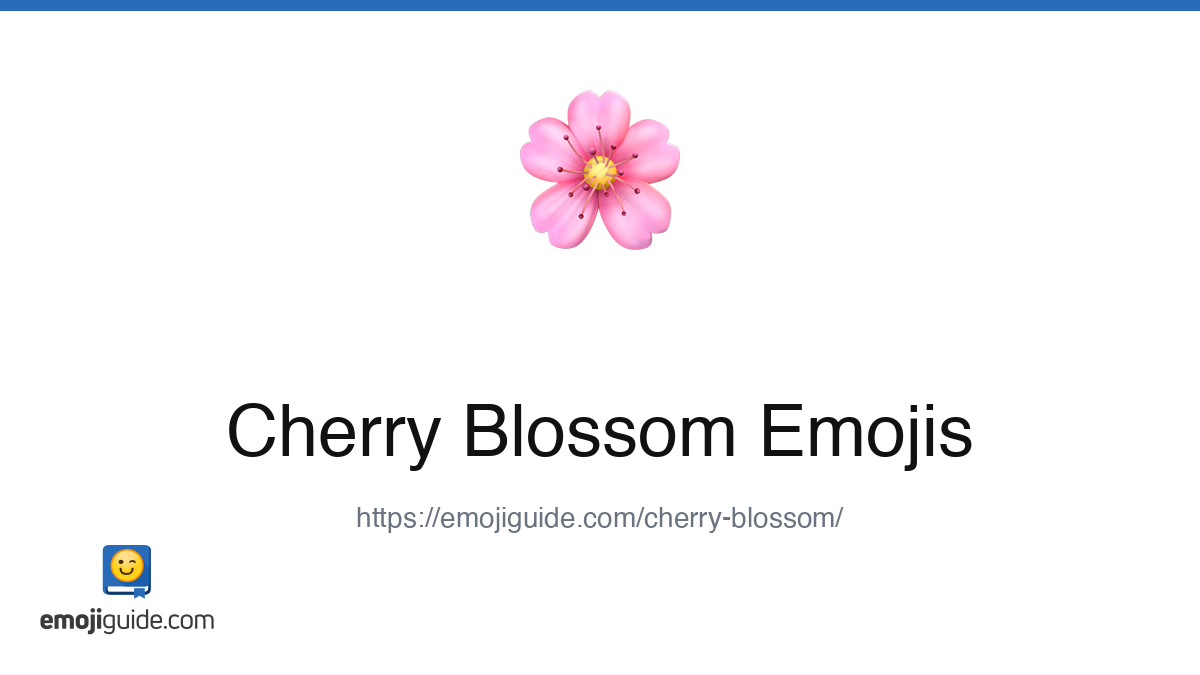 Cherry Blossom Emoji 🌸 — Meaning, Copy & Paste | Emojiguide
