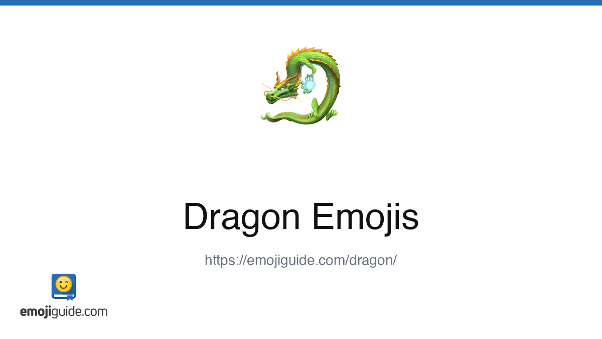 Dragon Emoji ๐ โ Meaning, Copy & Paste | Emojiguide