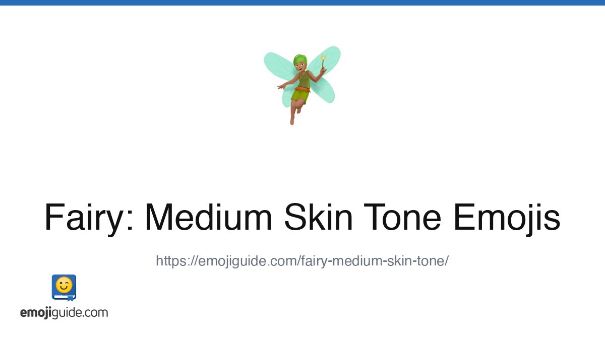 Fairy: Medium Skin Tone Emoji 🧚🏽 — Meaning, Copy & Paste | Emojiguide