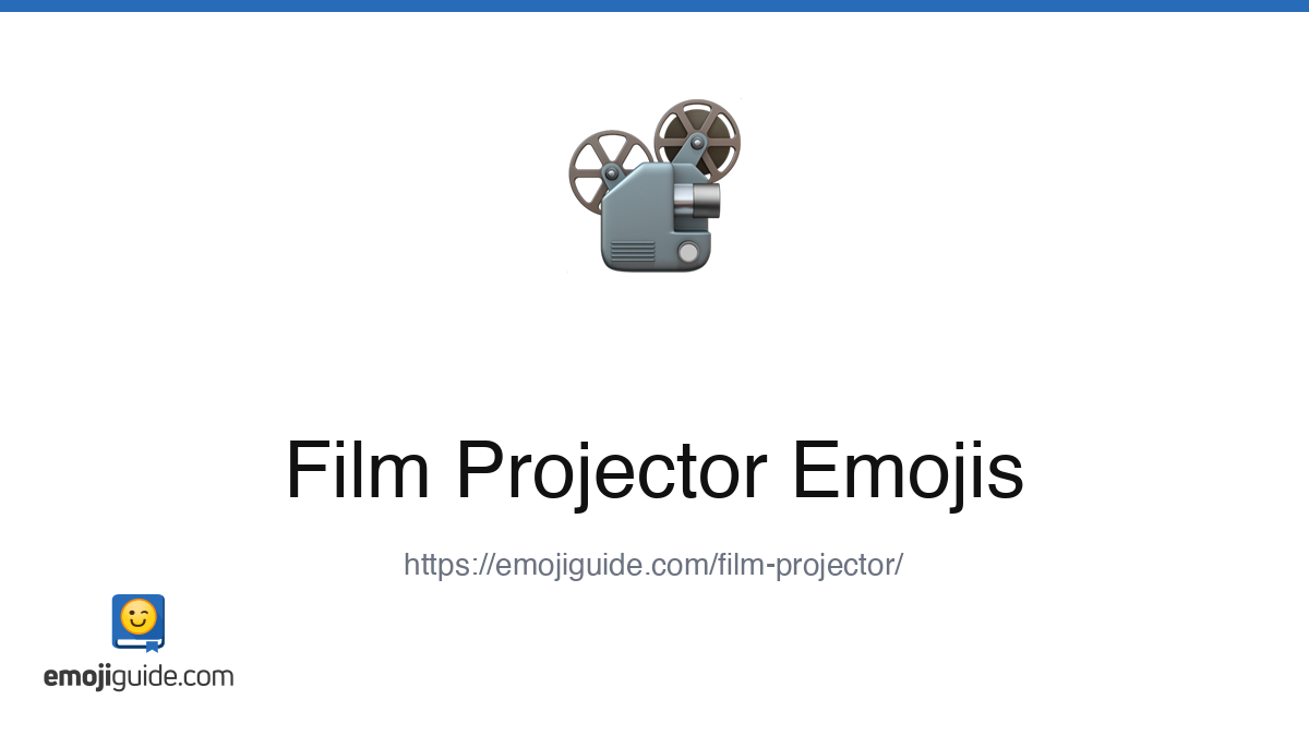 Film Projector Emoji ๐ฝ๏ธ โ Meaning, Copy & Paste | Emojiguide