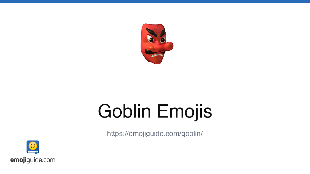 Goblin Emoji ๐บ โ Meaning, Copy & Paste | Emojiguide