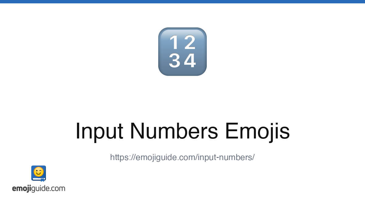 Computing Numbers Emoji Input Numbers Emoji ðĒ â Meaning, Copy & Paste | Emojiguide