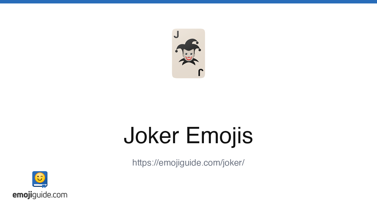 Joker Emoji 🃏 — Meaning, Copy & Paste | Emojiguide