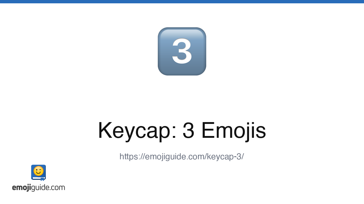 Keycap: 3 Emoji 3️⃣ — Meaning, Copy & Paste | Emojiguide