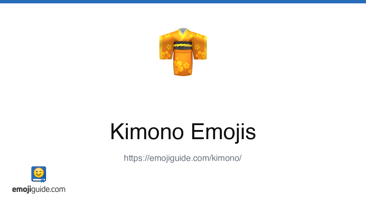 Kimono Emoji ๐ โ Meaning, Copy & Paste | Emojiguide