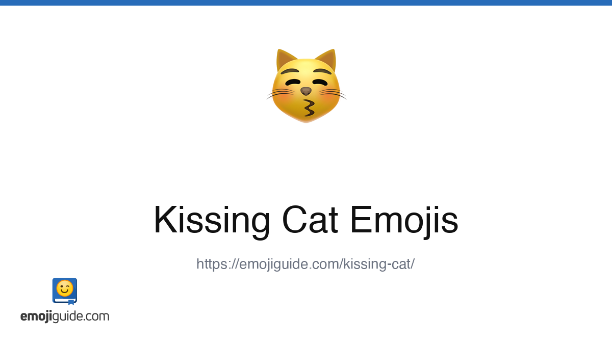 Kissing Cat Emoji ๐ฝ โ Meaning, Copy & Paste | Emojiguide