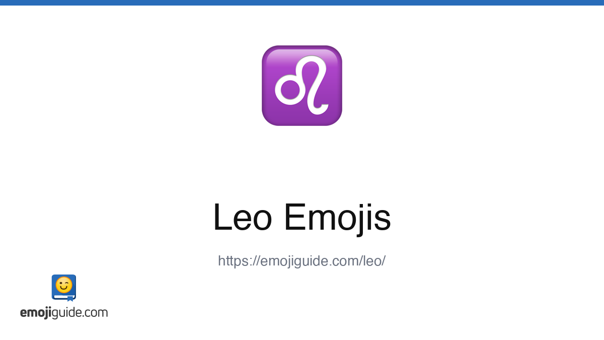 Leo Emoji ♌ — Meaning, Copy & Paste | Emojiguide