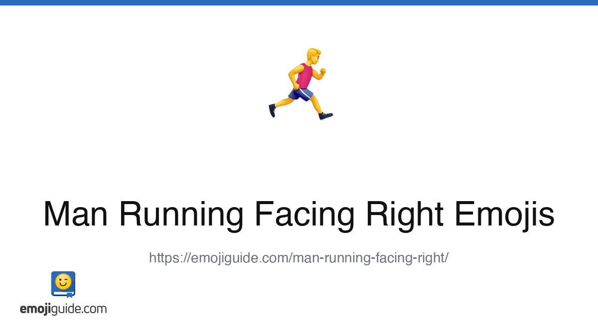 Man-Running-Facing-Right Emoji 🏃‍♂️‍ ️ — Meaning, Copy & Paste | Emojiguide