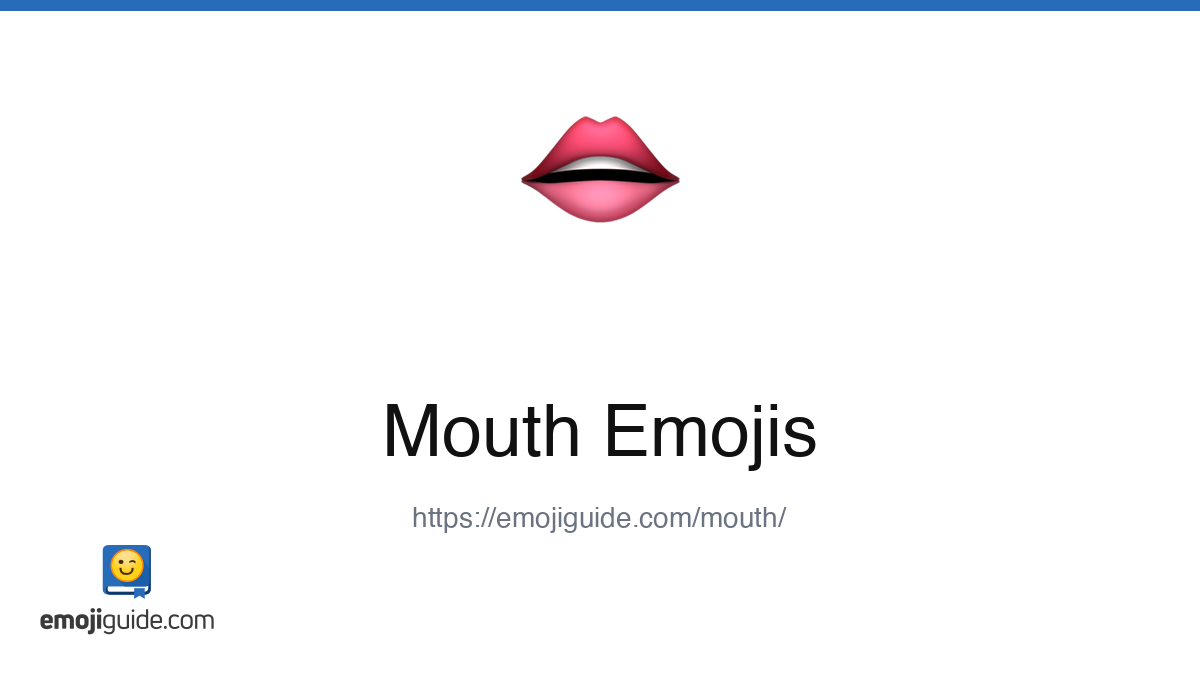 Mouth Emoji ๐ โ Meaning, Copy & Paste | Emojiguide