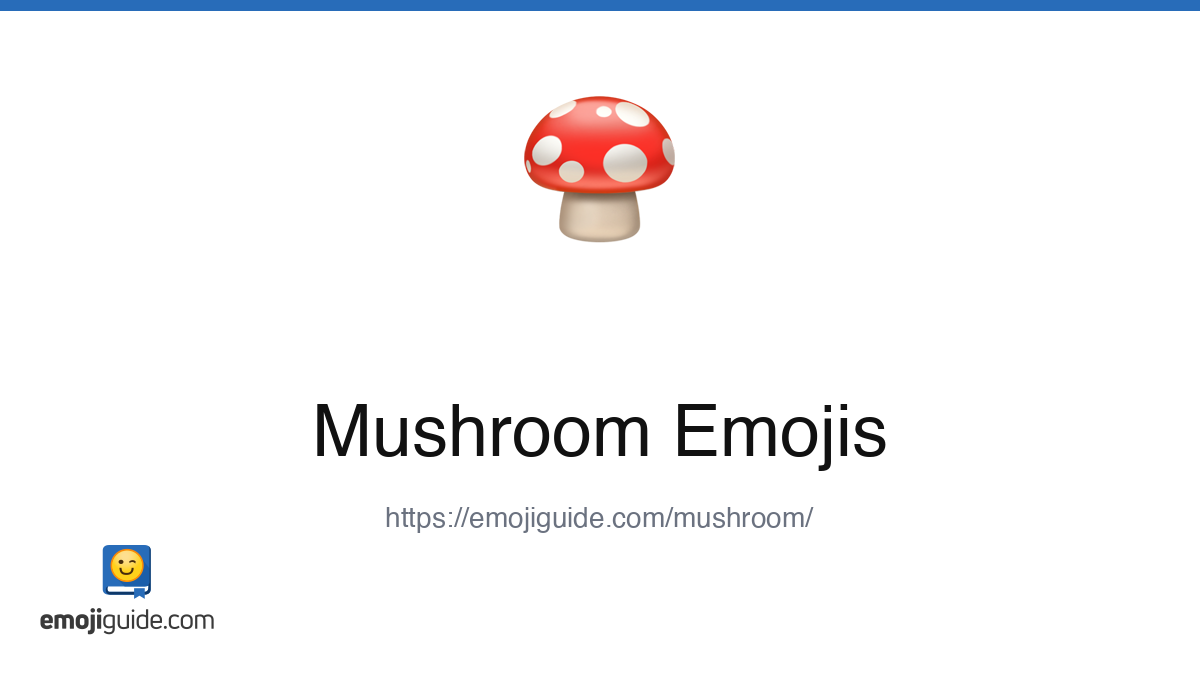 Mushroom Emoji ๐ โ Meaning, Copy & Paste | Emojiguide