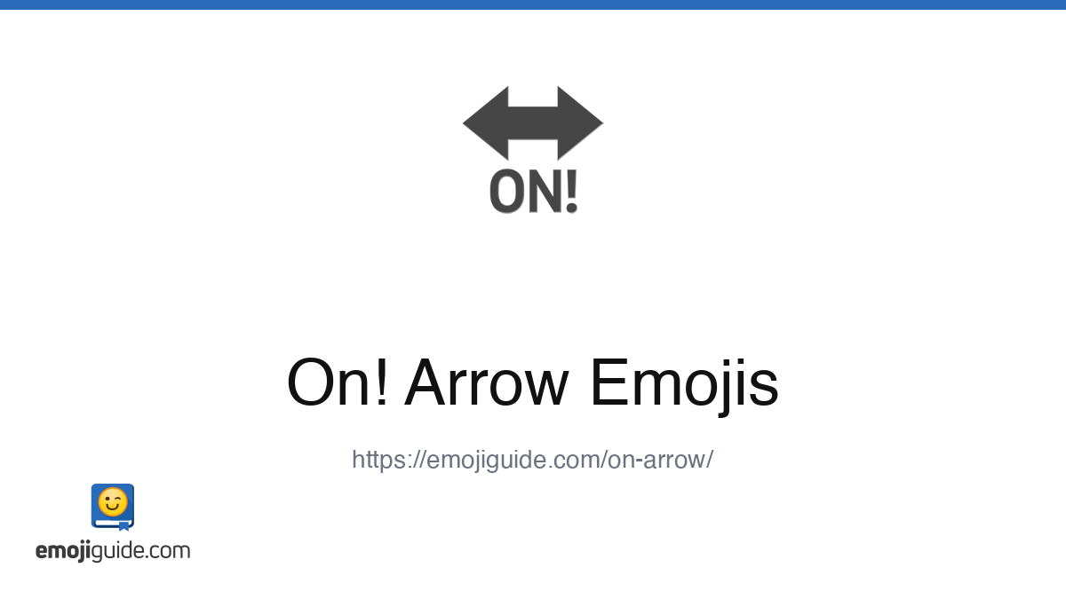 On! Arrow Emoji ๐ โ Meaning, Copy & Paste | Emojiguide
