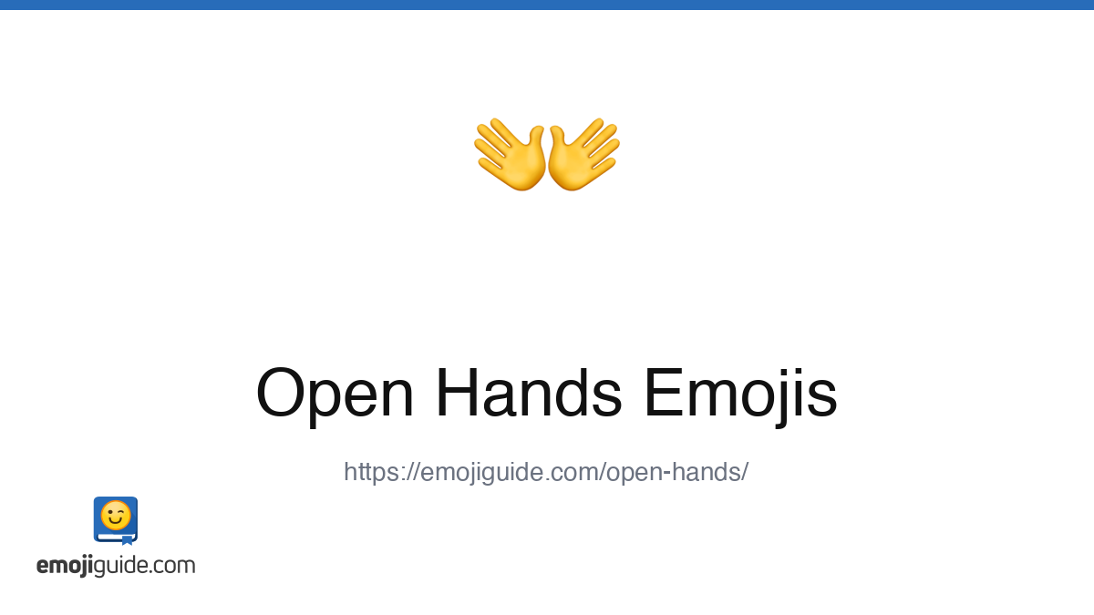 Open Hands Emoji π β Meaning, Copy & Paste | Emojiguide