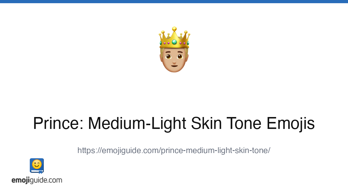 Prince: Medium-Light Skin Tone Emoji 🤴🏼 — Meaning, Copy & Paste ...