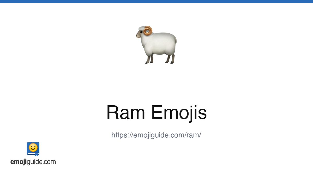 Ram Emoji ๐ โ Meaning, Copy & Paste | Emojiguide