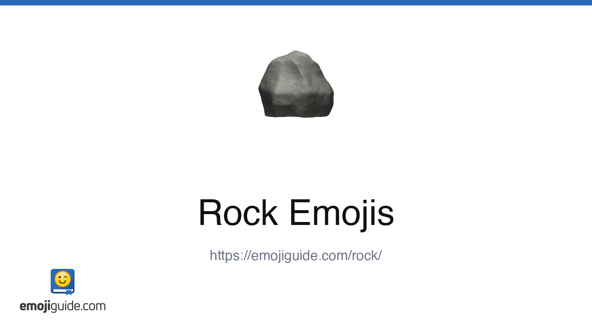 Rock Emoji 🪨 — Meaning, Copy & Paste | Emojiguide