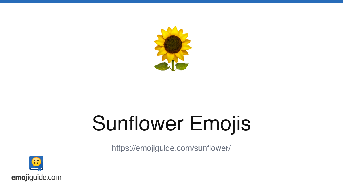 Sunflower Emoji 🌻 — Meaning, Copy & Paste | Emojiguide