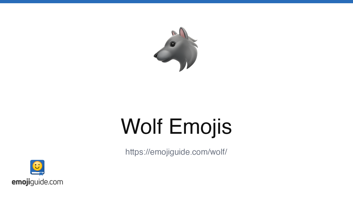 Wolf Emoji ๐บ โ Meaning, Copy & Paste | Emojiguide