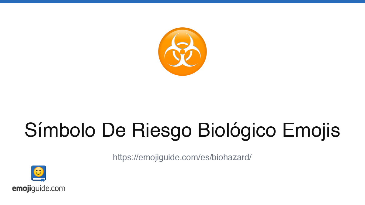 Símbolo De Riesgo Biológico Emoji ☣️ — Significado, Copiar y Pegar ...