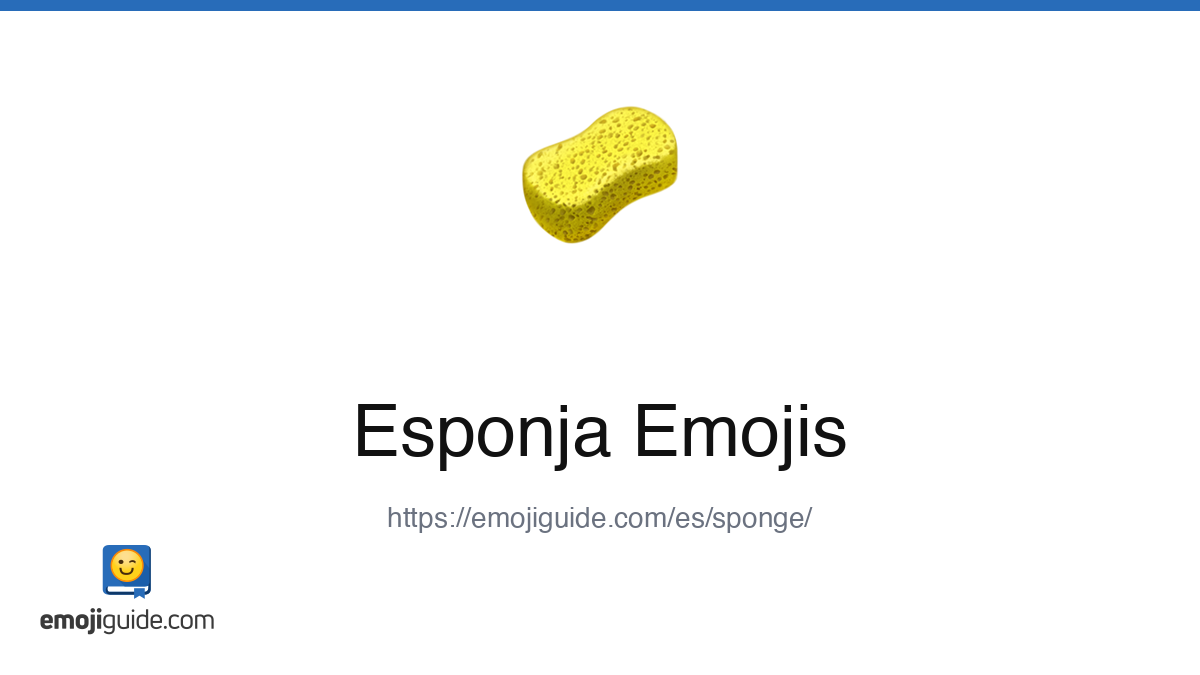 Esponja Emoji 🧽 — Significado, Copiar y Pegar | Emojiguide