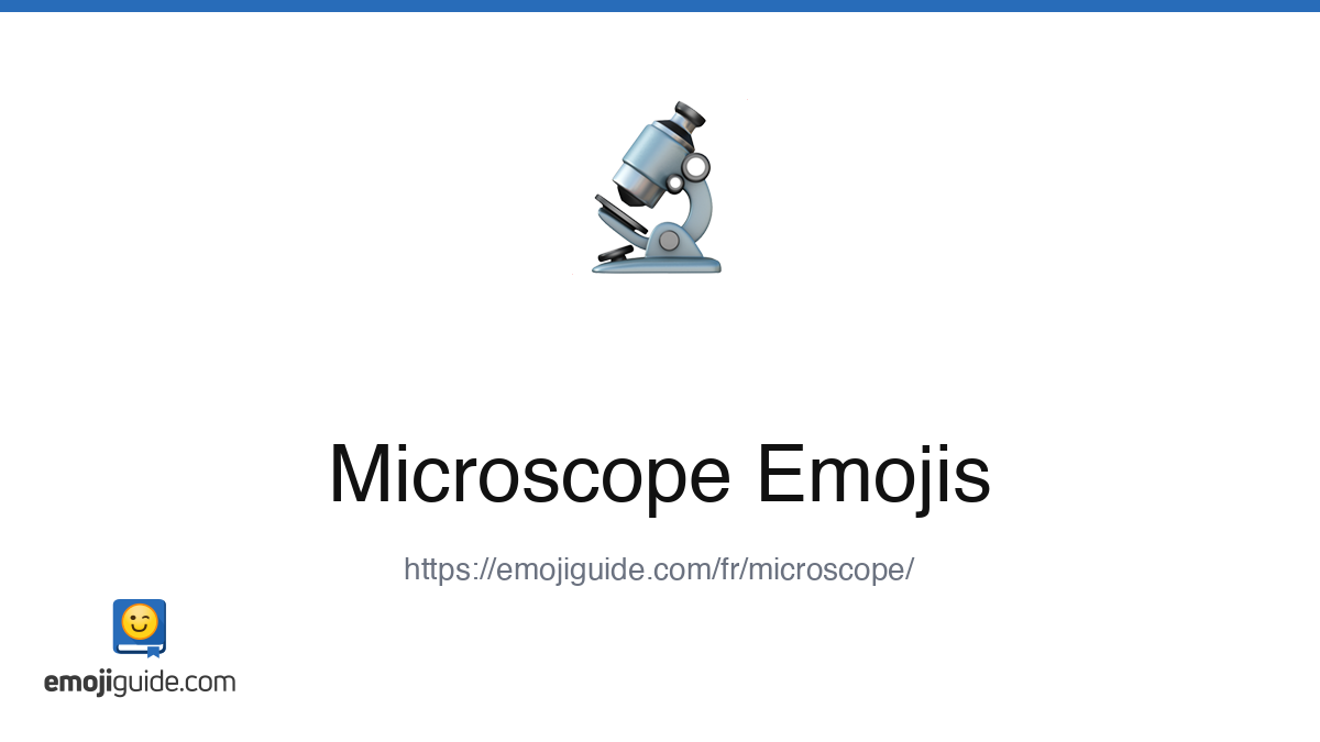 Microscope Emoji Code Html Microscope รmoji ๐ฌ โ Signification, copier-coller | Emojiguide