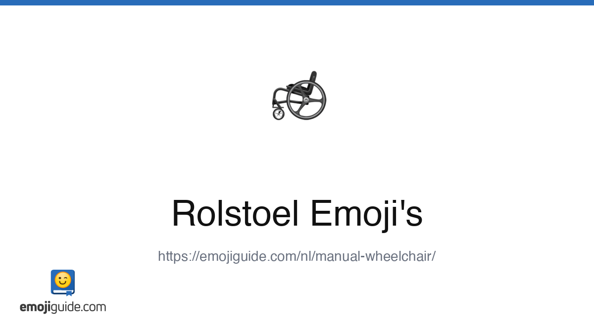 Rolstoel Emoji 🦽 — Meaning, Copy & Paste | Emojiguide