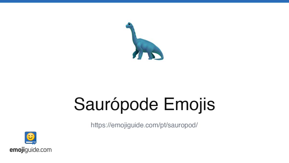 Saurópode Emoji 🦕 — Significado, Copiar e Colar | Emojiguide