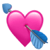 Heart With Arrow emoji, Cupid emoji, Cupid's Arrow emoji