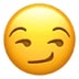 Smirk emoji, Smirking Face emoji, 