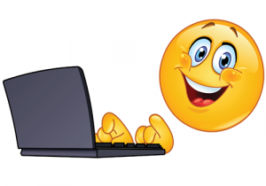 work emoji, emoji working on a laptop, emoji typing 