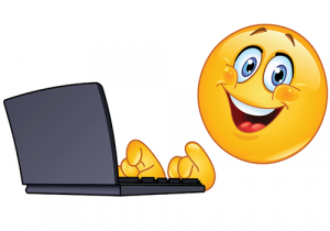 werk emoji, Emoji werken op een laptop, emoji typen