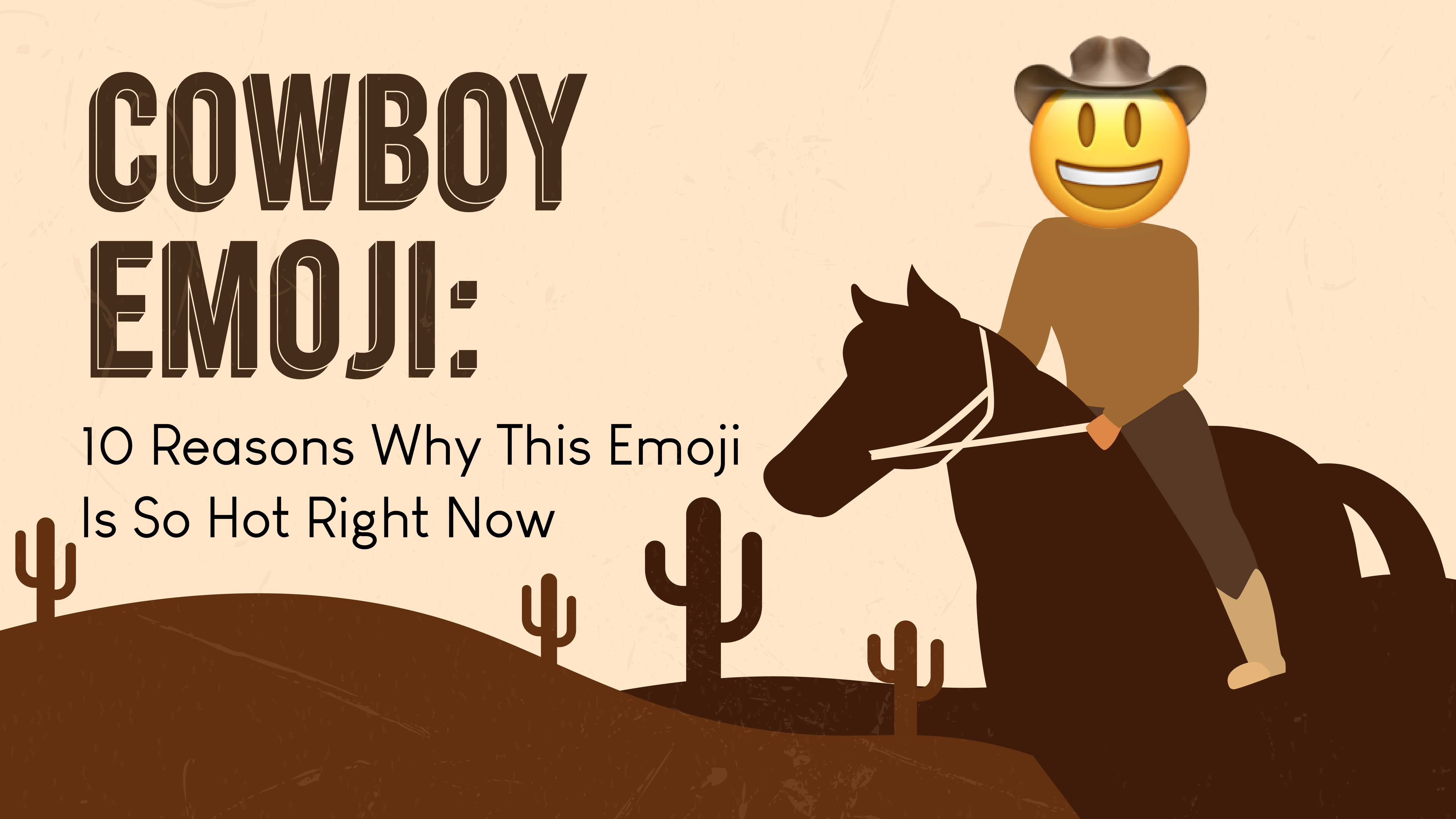 Cowboy 2024 emoji sweater