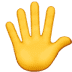 Hands With Fingers Splayed emoji, Apple version of the Hands With Fingers Splayed emoji, Hands With Fingers Splayed