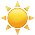 Sun emoji. Apple version of the Sun emoji, Sun symbol