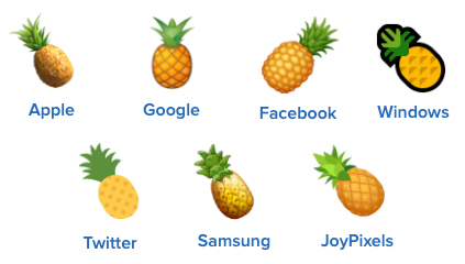 pineapple emojis