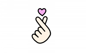 Finger Hearts emoji, Korean Finger Hearts, Finger Hearts drawing