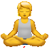 Person In Lotus Position emoji, Apple version of the Person In Lotus Position emoji, Person In Lotus Position, Yoga emoji