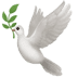 Dove of Peace-emoji, Dove emoji, Apple-versio Dove-emojista