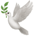 Dove Of Peace emoji, Dove emoji, Apple versie van de Dove emoji