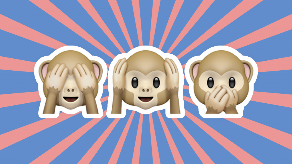 Three Wise Monkeys, Three Wise Monkeys emoji series, See No Evil Monkey, Hear No Evil Monkey, Speak No Evil Monkey, See No Evil Monkey emoji, Hear No Evil Monkey emoji