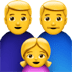 Family : Man, Man, Girl Emoji, Apple version of the Family : Man, Man, Girl Emoji