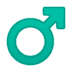 Male Sign emoji, Apple version of the Male Sign emoji