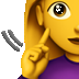 Woman : Deaf emoji, woman emoji, Apple version of the Woman : Deaf emoji