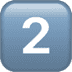 Keycap 2 emoji, Apple version of the Keycap 2 emoji 