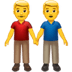 man holding hands emoji