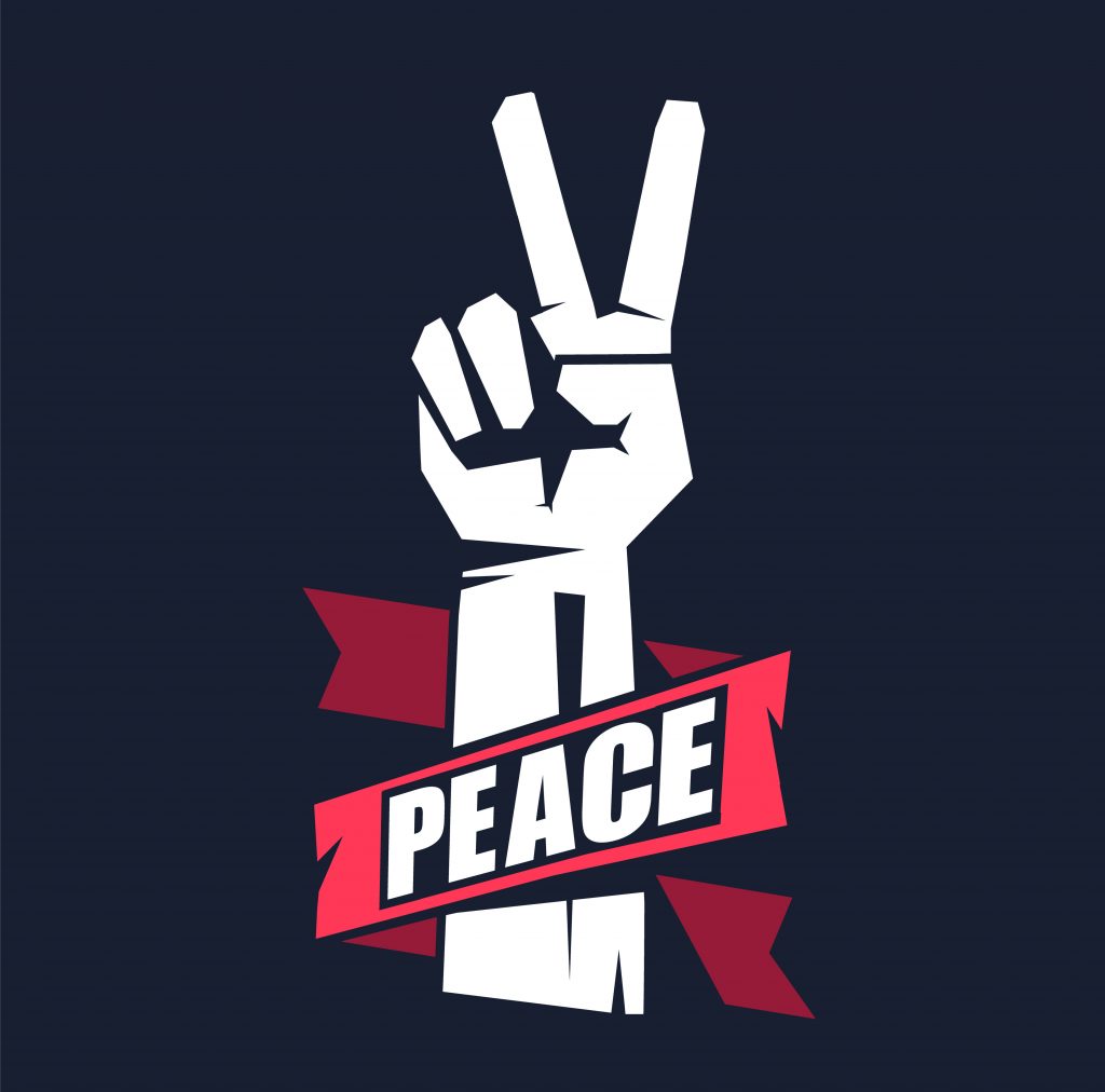 peace sign emoticon