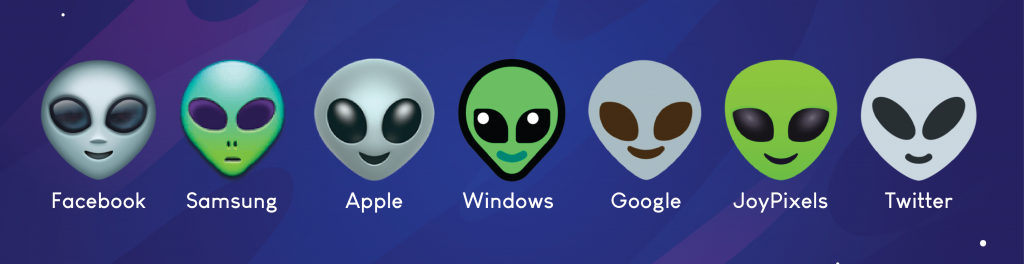 alien emoticon facebook