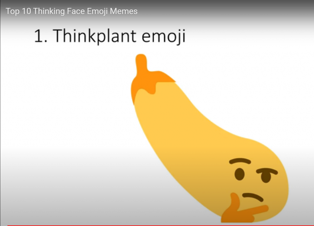 Thinking Face Emoji Funny Meme | Poster